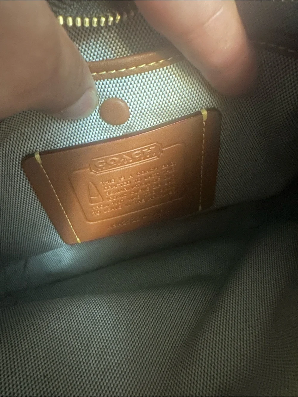 Coach Curve Zip Bag in Black